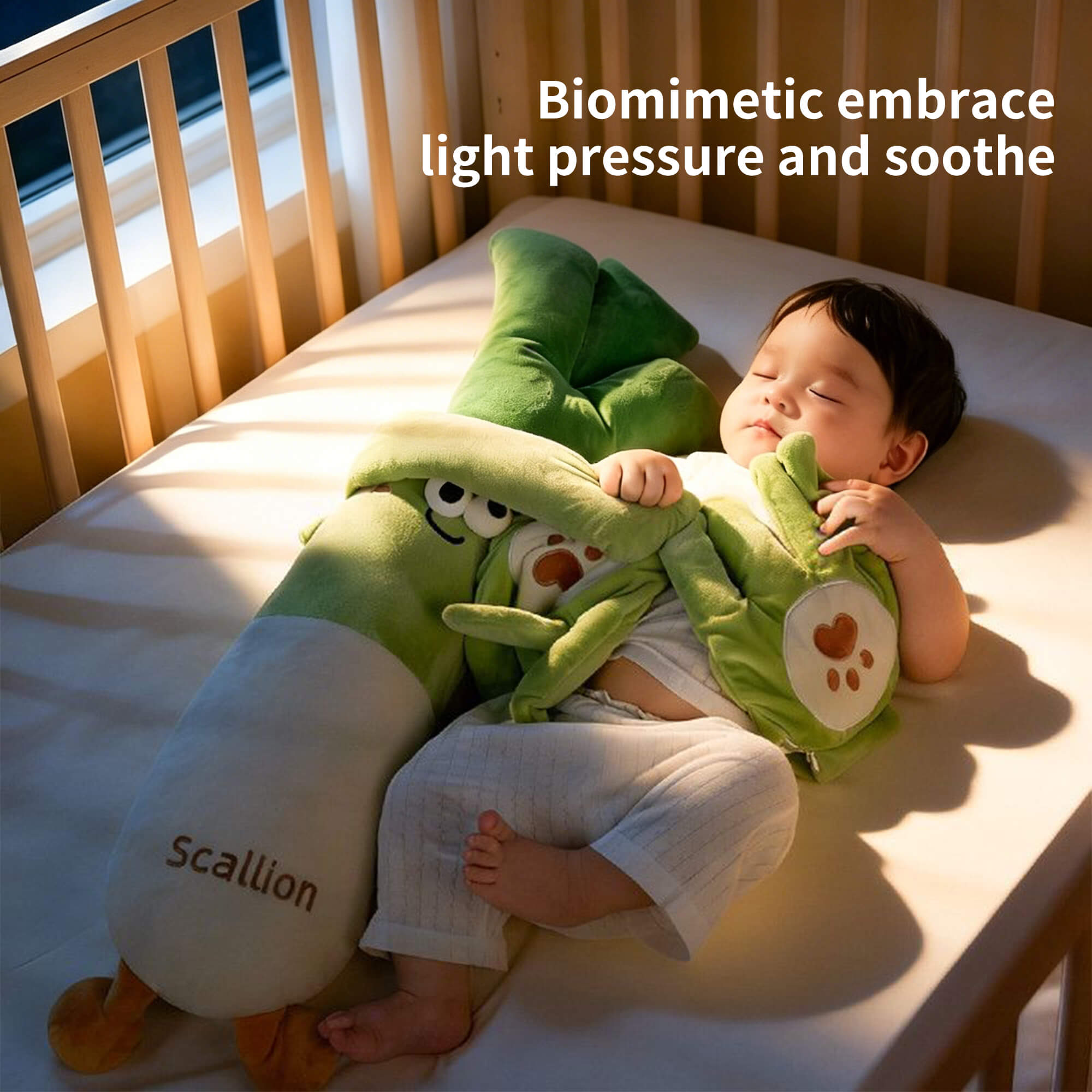 Bionic Banana Baby Soothing Pillow &#8211; Anti-Startle Sleep Aid with Heat Therapy &#038; Rhythmic Tapping for Colic &#038; Gas Relief image 7
