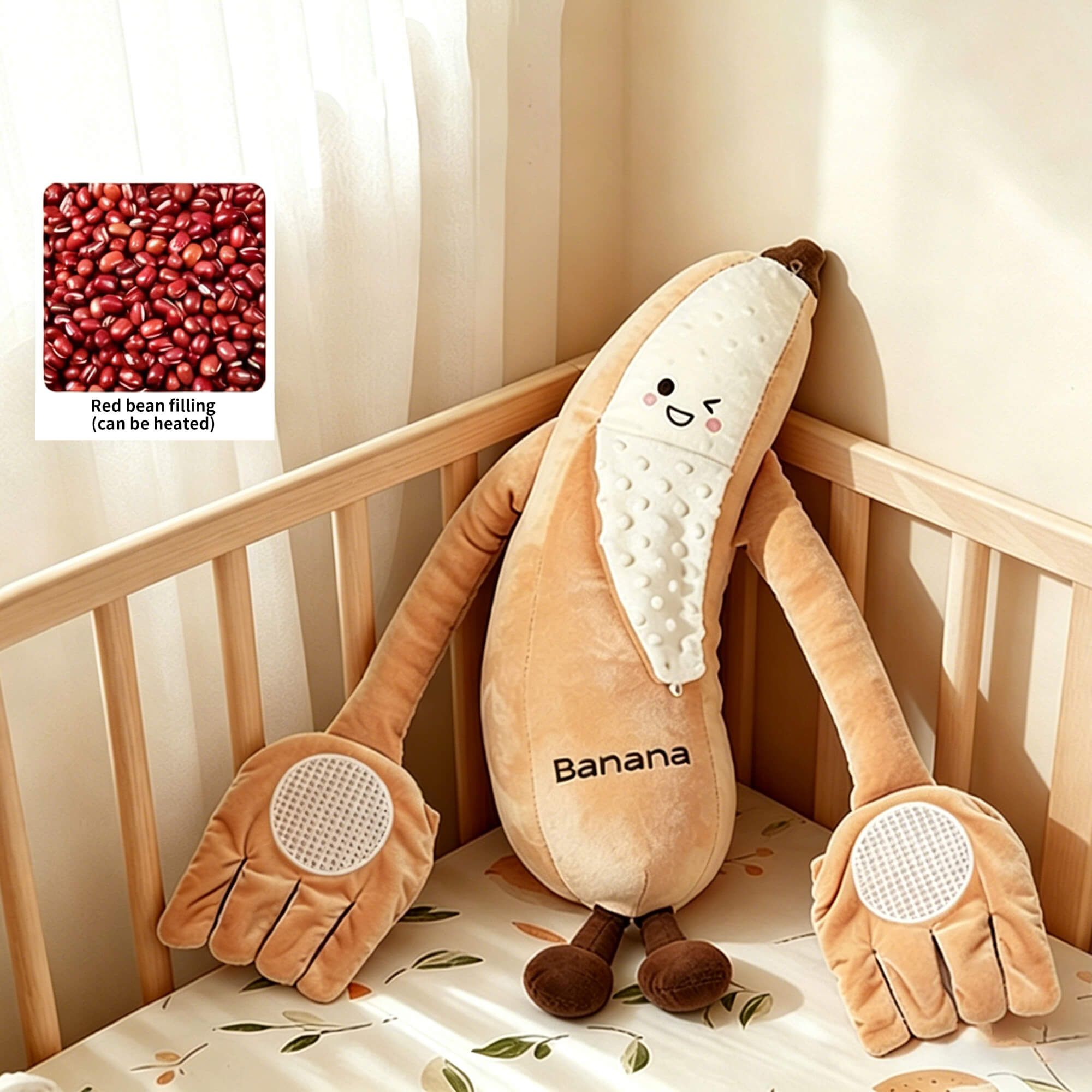 Smart Bionic Banana Sleep Companion | Therapeutic Heat &#038; Gentle Hug Support for Newborns