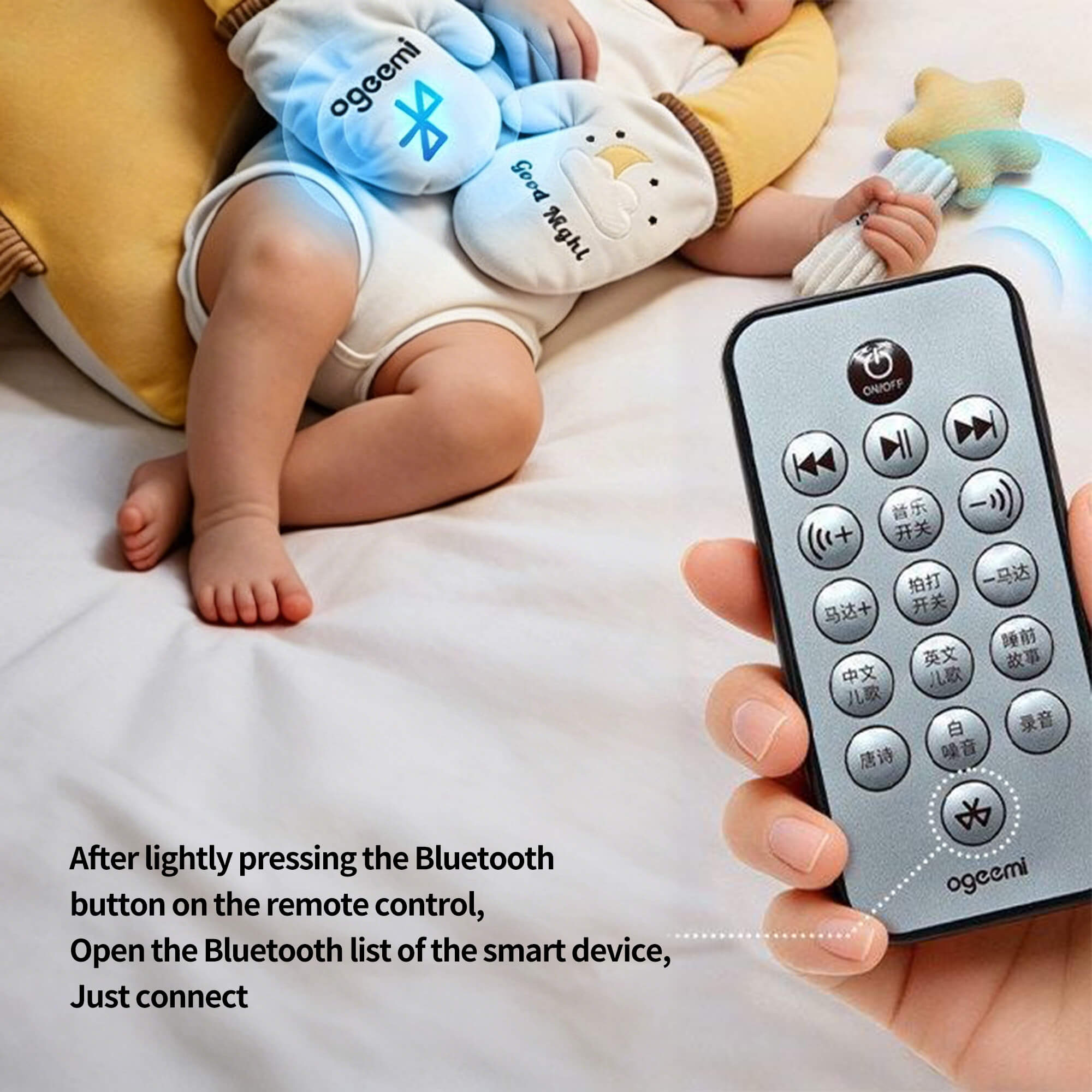 Smart Bionic Moon Soothing Pillow | Early Childhood Education Audio &#038; Heat Therapy Sleep Aid for Newborns image 5
