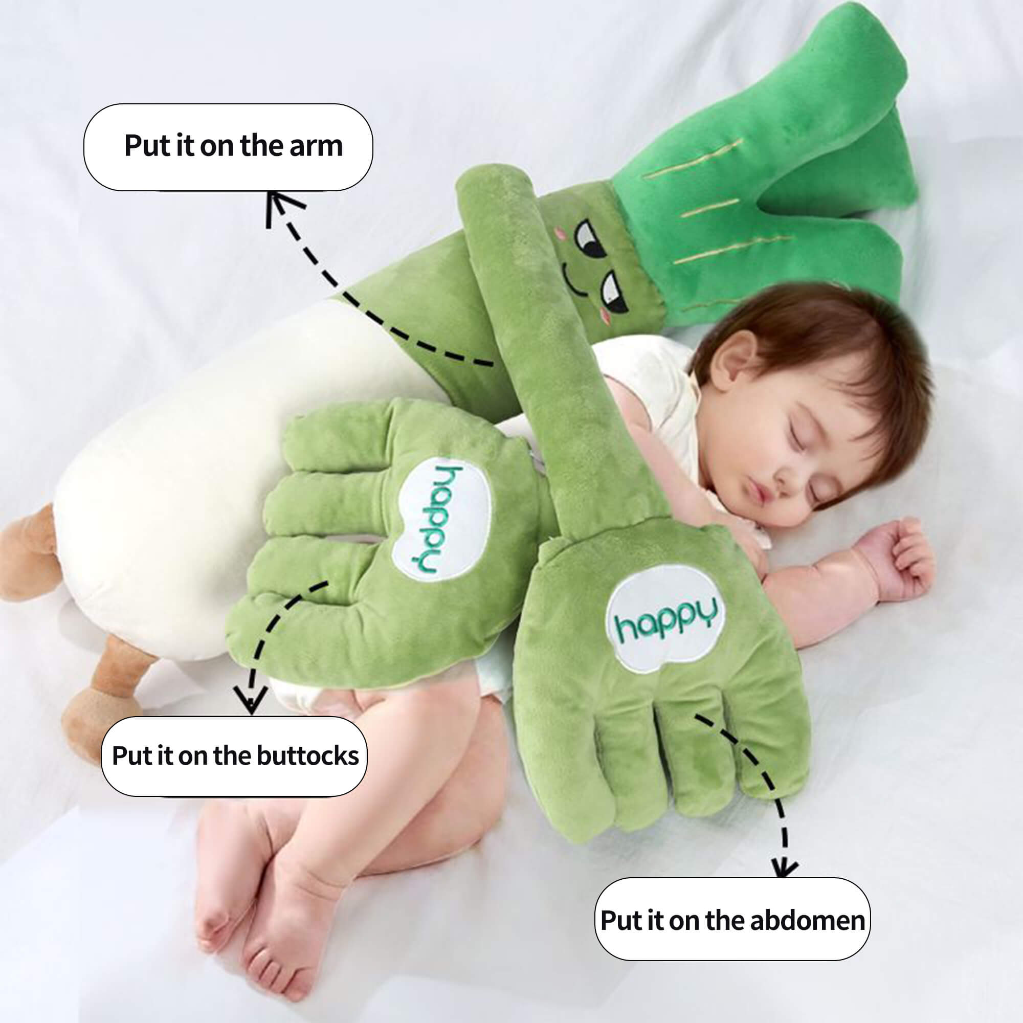 The Whimsical Scallion: Premium Bionic Soothing Companion for Colic &#038; Gas Relief image 4