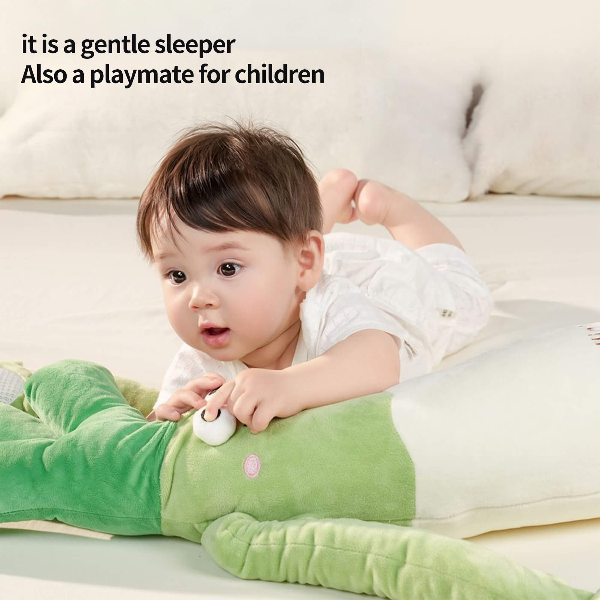 Smart Scallion Baby Soothing Pillow | Intelligent Rhythmic Tapping &#038; Heat Therapy for Colic and Gas Relief image 6
