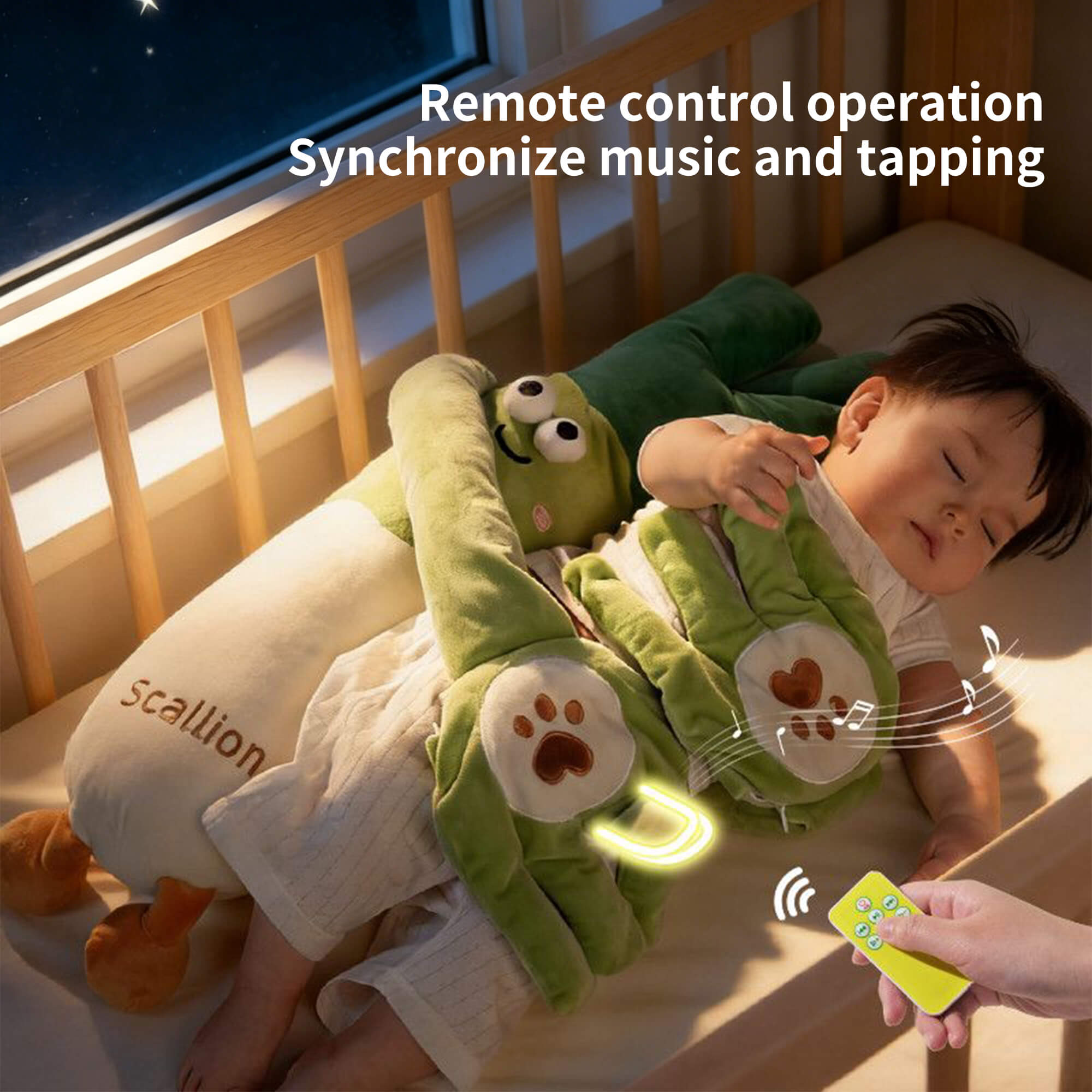Bionic Banana Baby Soothing Pillow &#8211; Anti-Startle Sleep Aid with Heat Therapy &#038; Rhythmic Tapping for Colic &#038; Gas Relief image 5