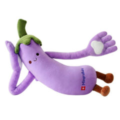 Smart Bionic Eggplant Baby Soothing Pillow | Bluetooth Sleep Aid with Red Bean Heat Therapy for Colic Relief