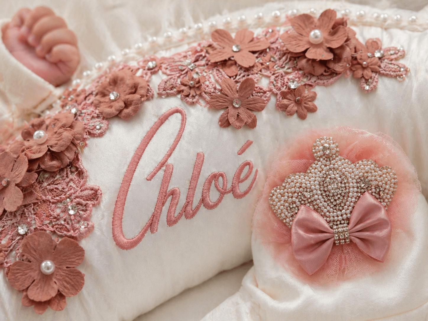 Blue Floral Personalized Baby Gift Set image 8