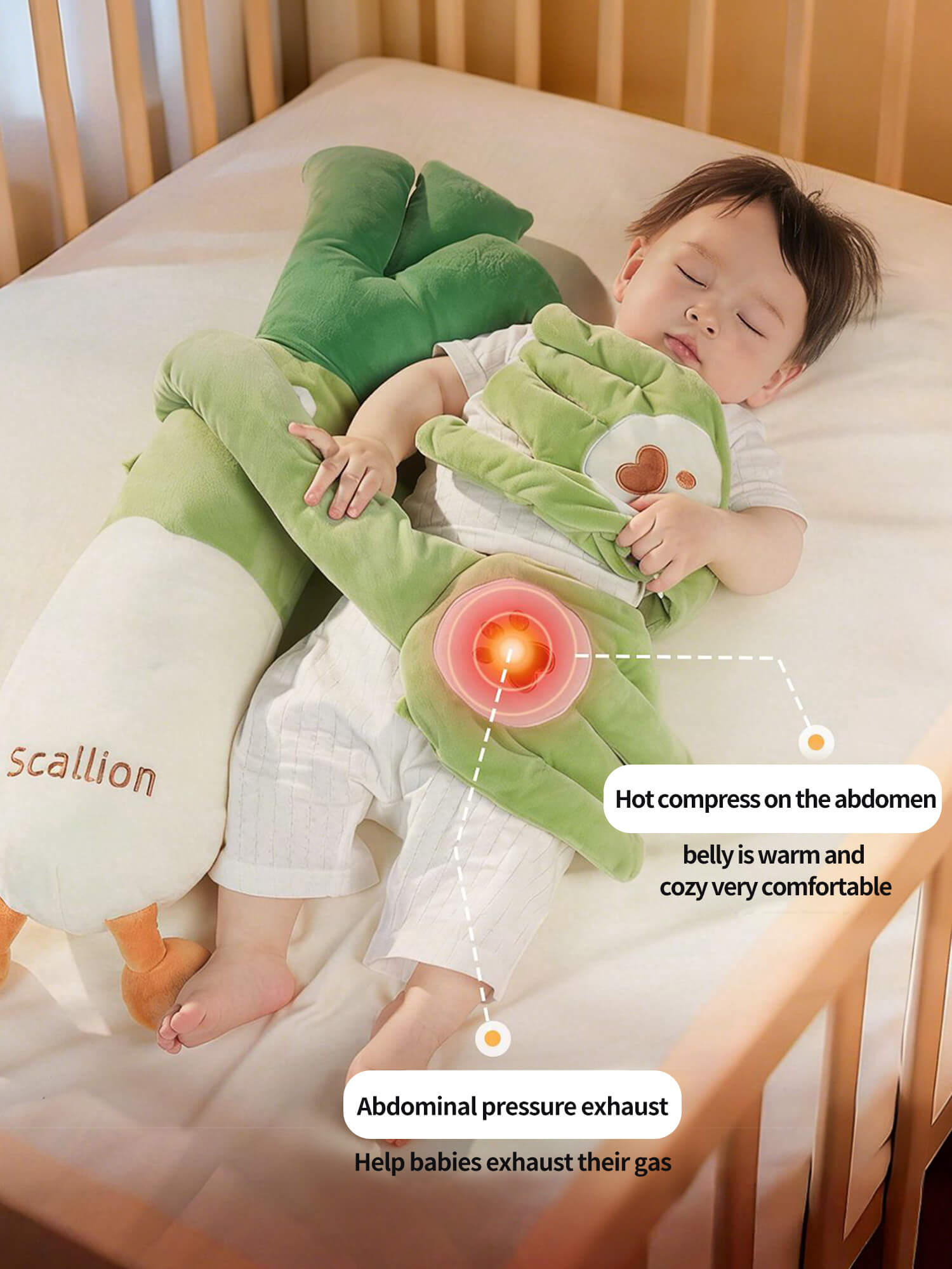 Colic and Gas Relief Illustration