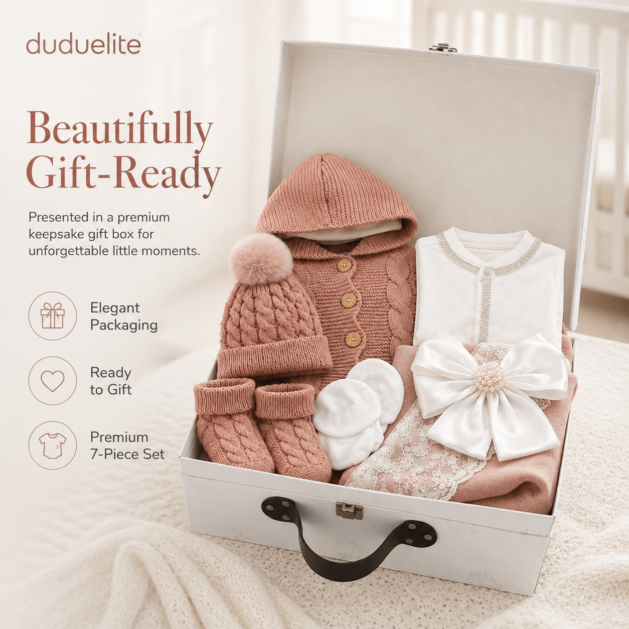 Personalized newborn baby gift set detail image 11