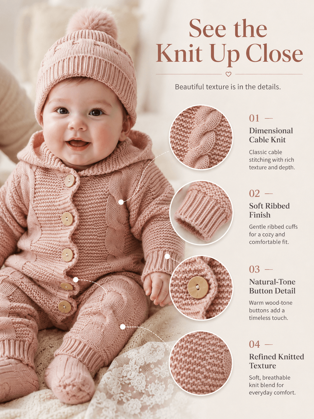 Personalized newborn baby gift set detail image 4