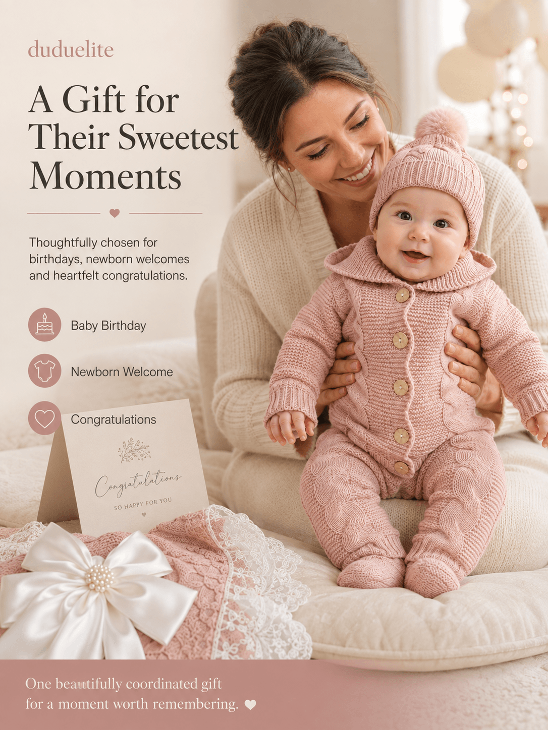 Personalized newborn baby gift set detail image 9